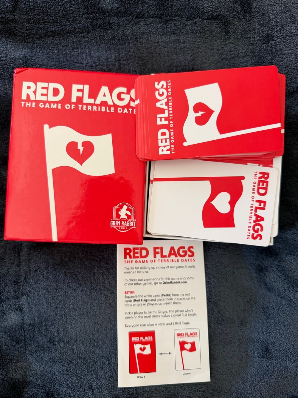 Red Flags Card Game used once